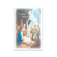 Dubbelt julkort - Fridfull Helg