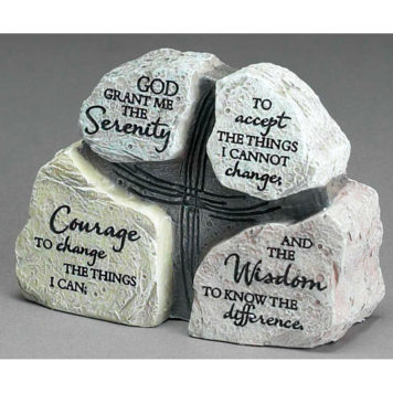 Bordsdekoration - Serenity prayer