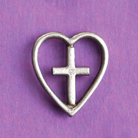 Pin - Hjärta och kors