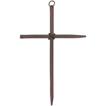 Väggkors - Rostfärgad metall