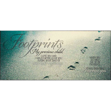 Väggtavla - Footprints
