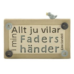 Väggtavla - Allt ju vilar i min Faders