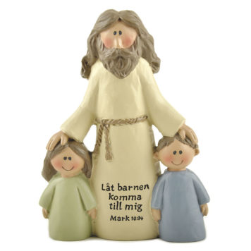 Jesus med 2 barn - Låt barnen komma